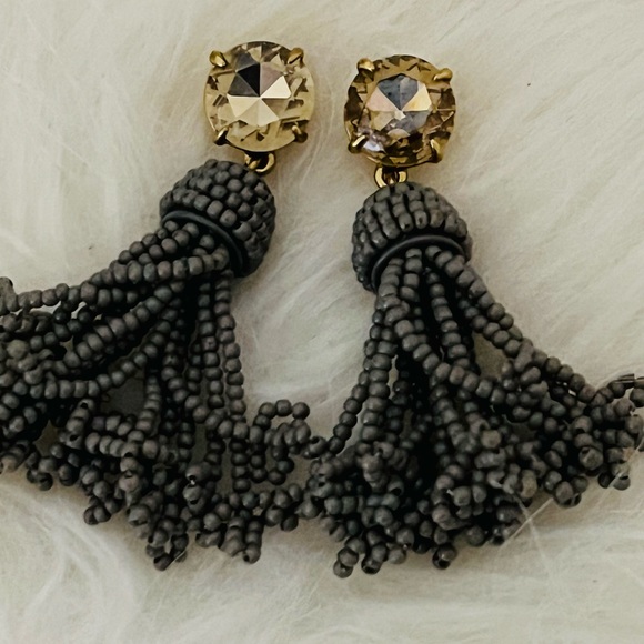 J. Crew Jewelry - J. Crew Beaded Tassel Statement Earrings